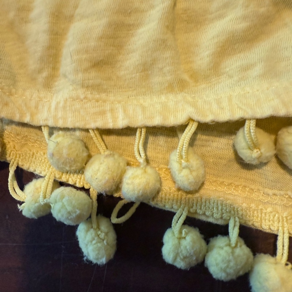 Lilly Pulitzer McKee Yellow Tank with Pom-Pom Detail - Picture 7 of 7